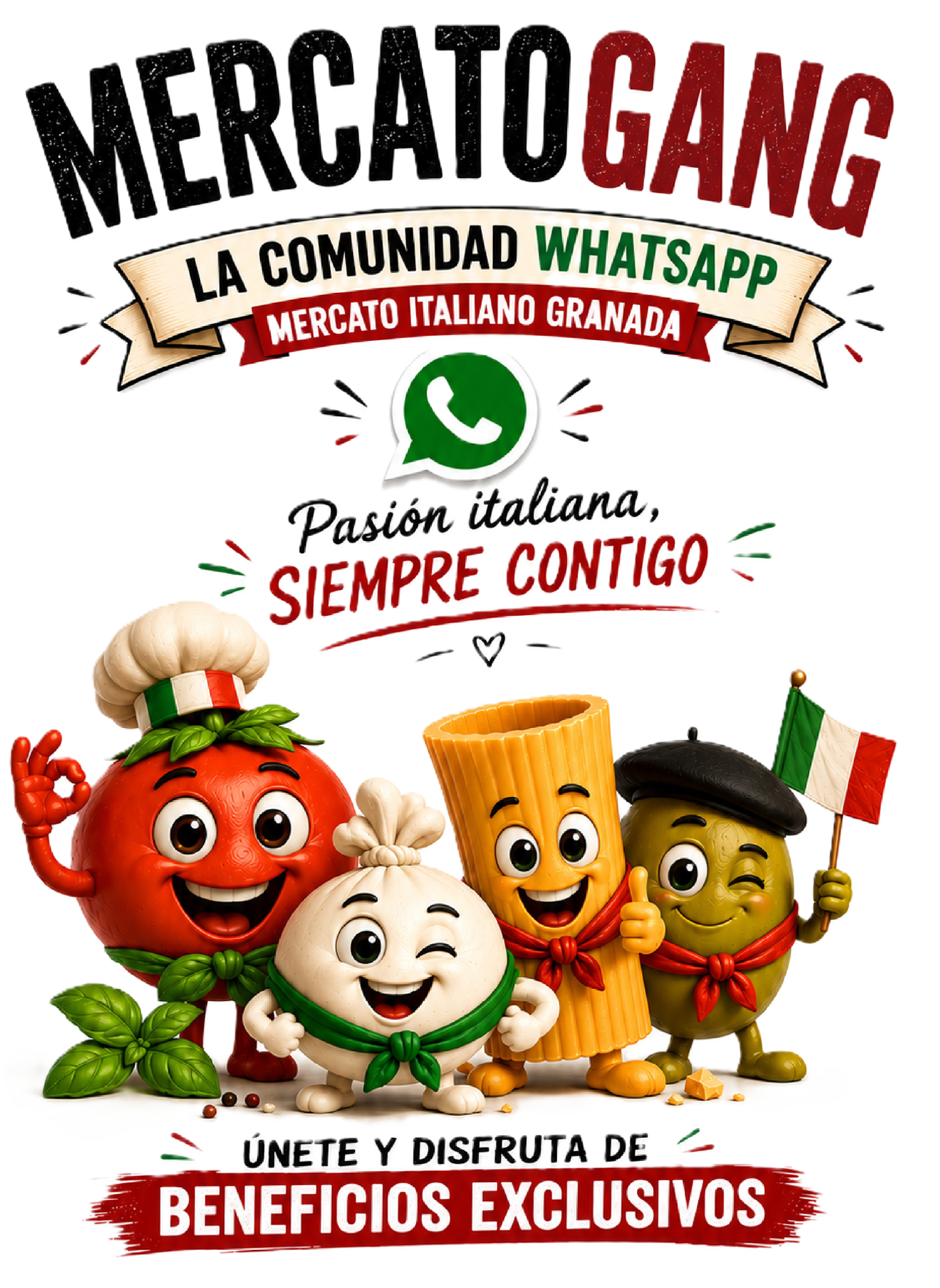 MercatoGang — la comunidad WhatsApp de Mercato Italiano Granada